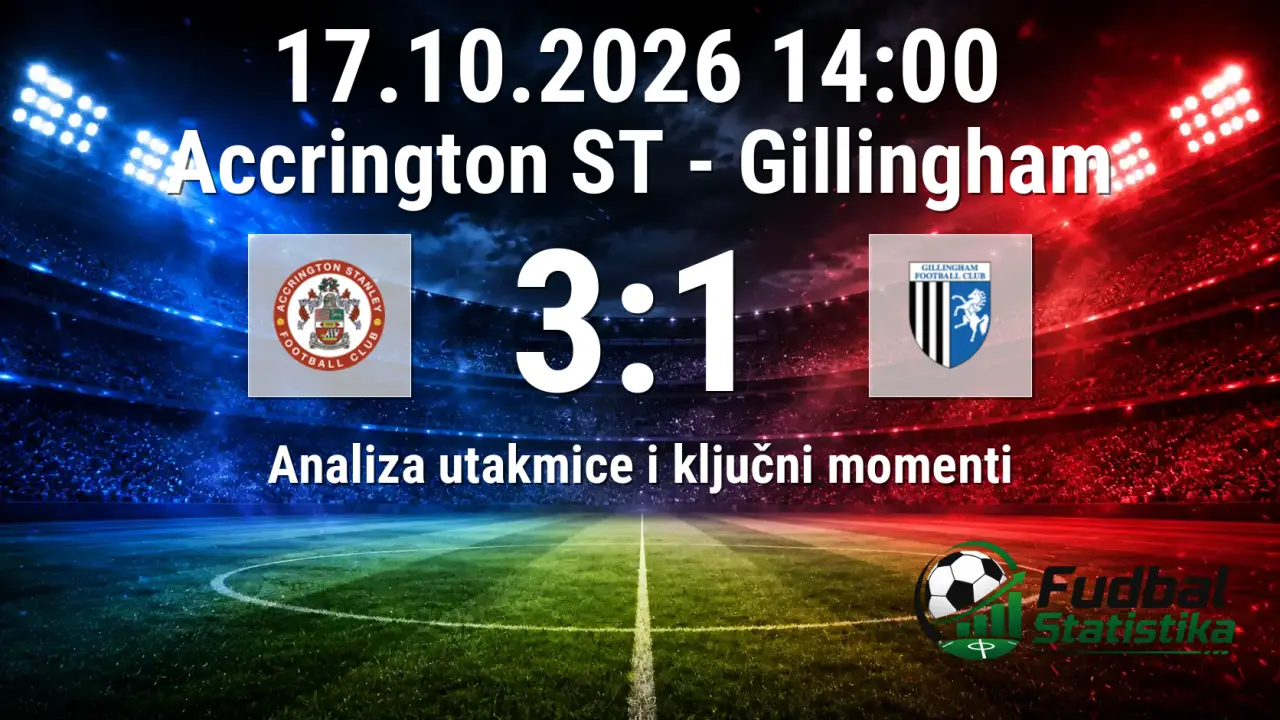 Accrington ST - Gillingham 3:1 analiza