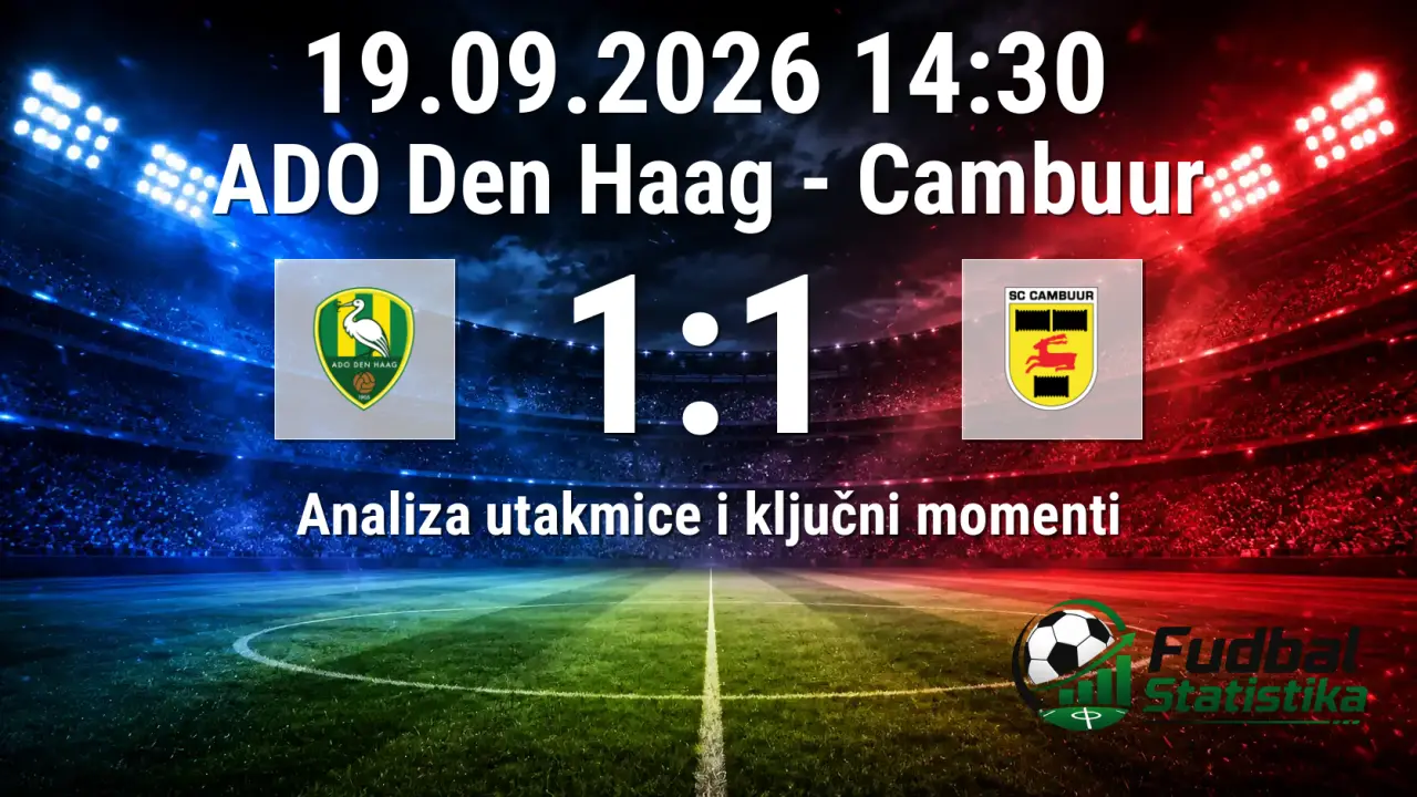 ADO Den Haag i Cambuur remizirali u Erediviziji