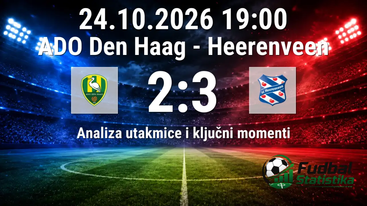 ADO Den Haag - Heerenveen 2:3, Eredivisie 10. kolo