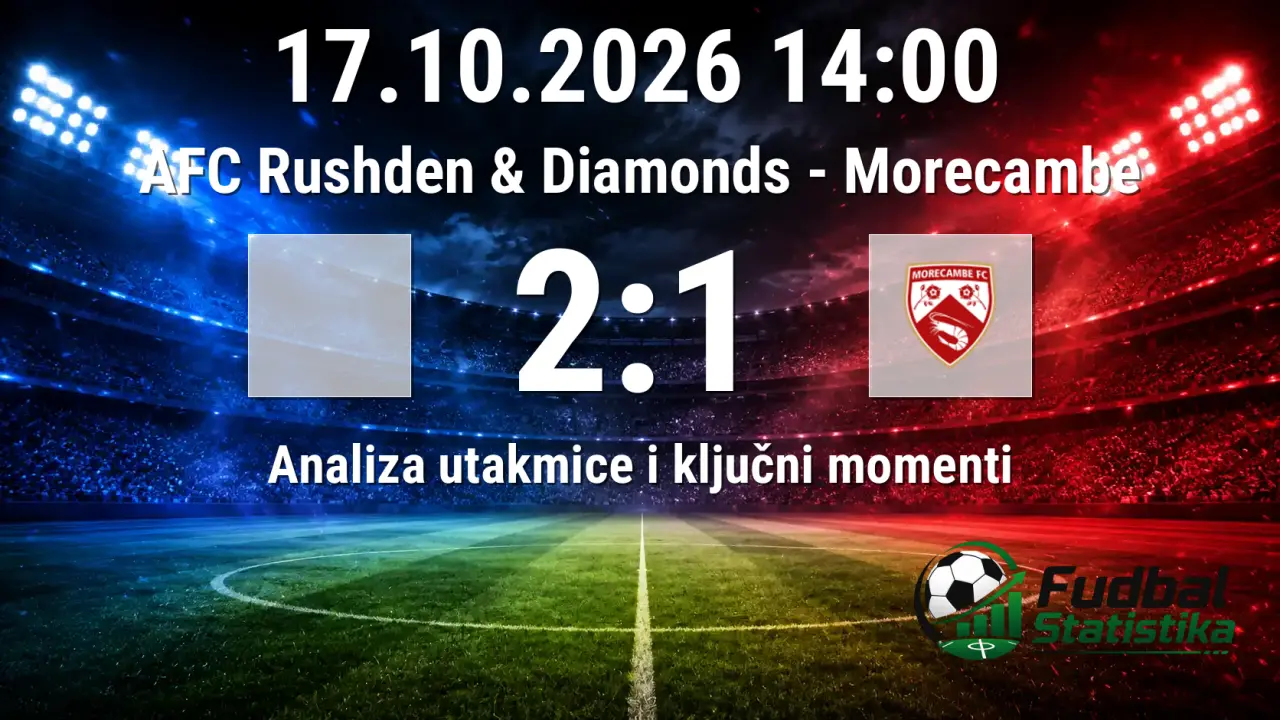 AFC Rushden & Diamonds - Morecambe 2:1, FA Cup kvalifikacije