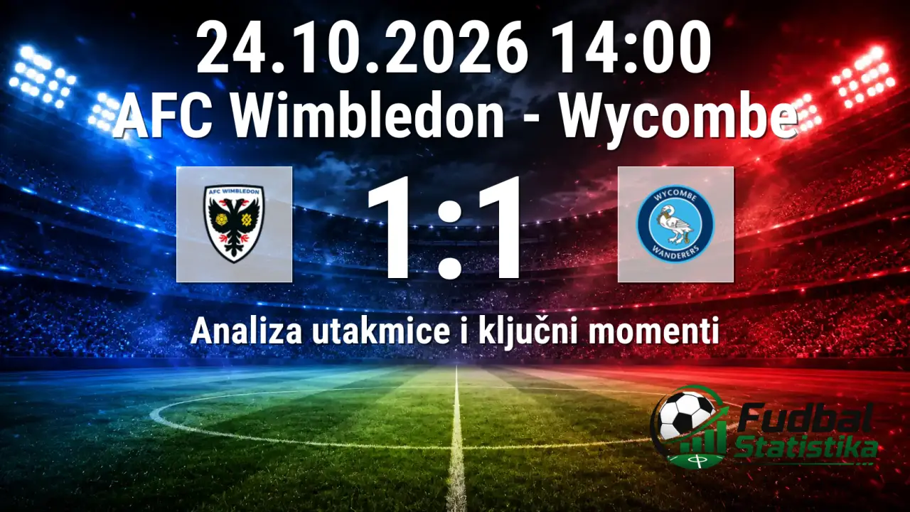 AFC Wimbledon - Wycombe 1:1, League One analiza