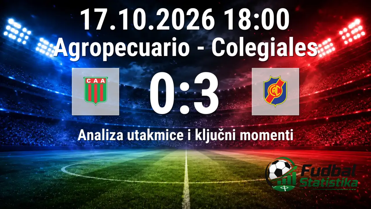Agropecuario - Colegiales 0:3 analiza