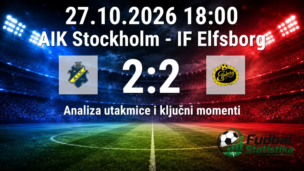 AIK Stockholm i IF Elfsborg remizirali u Allsvenskan ligi