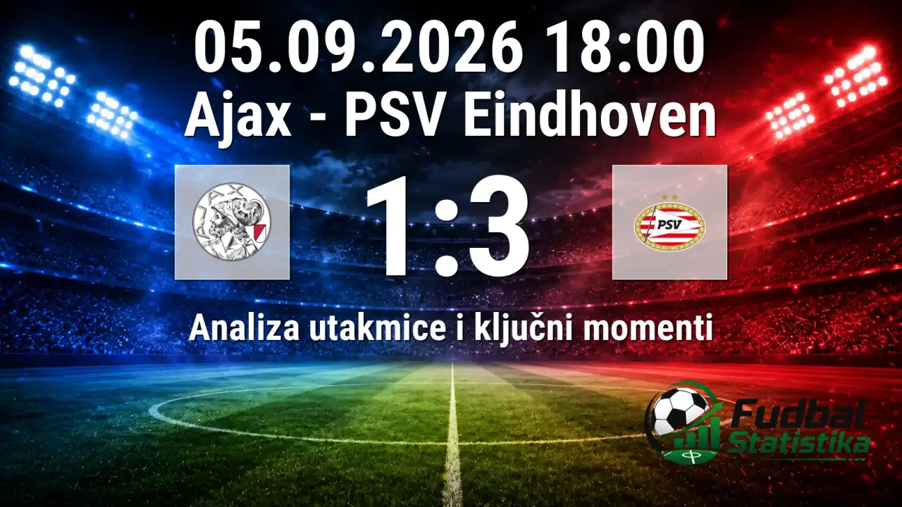Ajax - PSV 1:3, Eredivisie 5. kolo