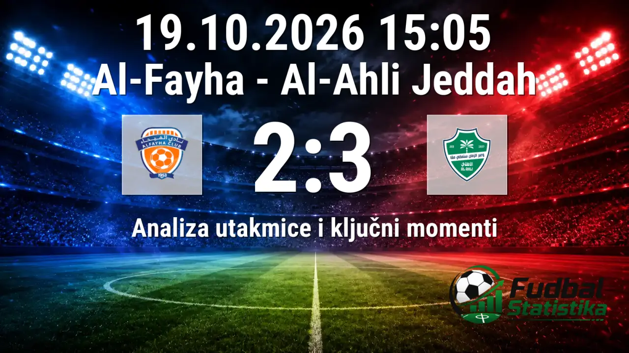 Al-Fayha - Al-Ahli Jeddah 2:3, Pro League 10. kolo
