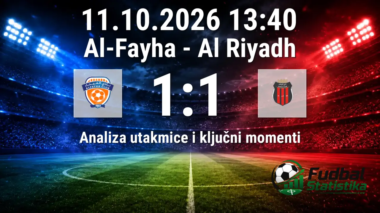 Al-Fayha i Al Riyadh remizirali u Saudijskoj Pro League