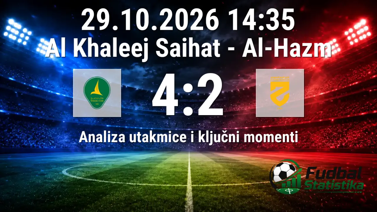 Al Khaleej Saihat - Al-Hazm 4:2, Pro League 12. kolo