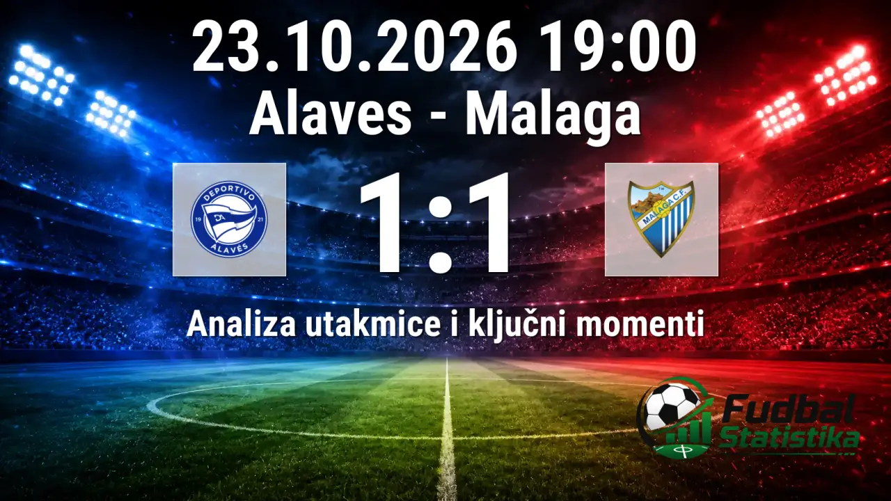 Alaves - Malaga 1:1, La Liga 2026/27 10. kolo
