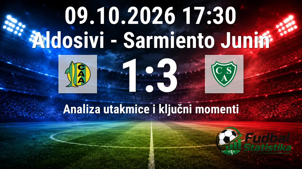Aldosivi - Sarmiento Junin 1:3, Argentina Liga Profesional