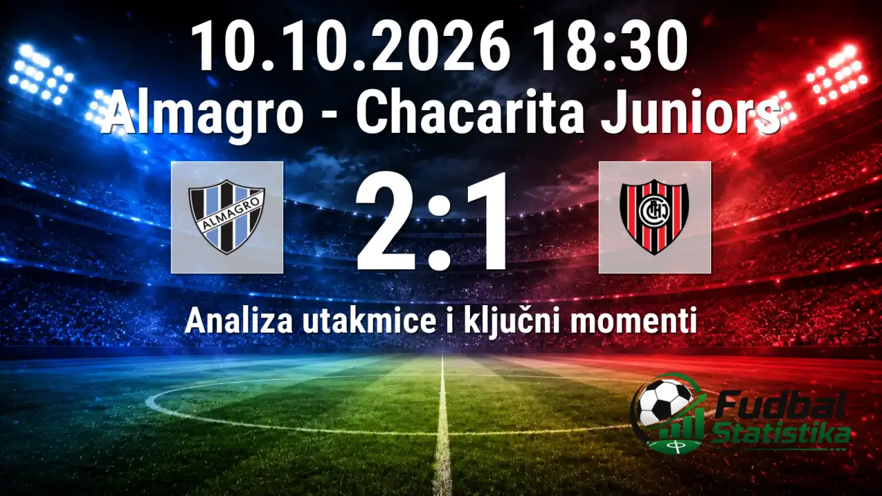 Almagro pobedio Chacarita Juniors u 33. kolu Primere Nacional