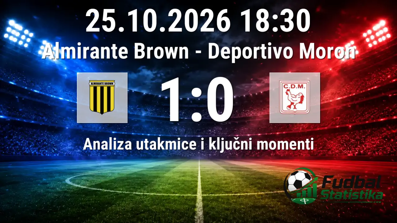 Almirante Brown - Deportivo Moron 1:0, Primera Nacional 35. kolo
