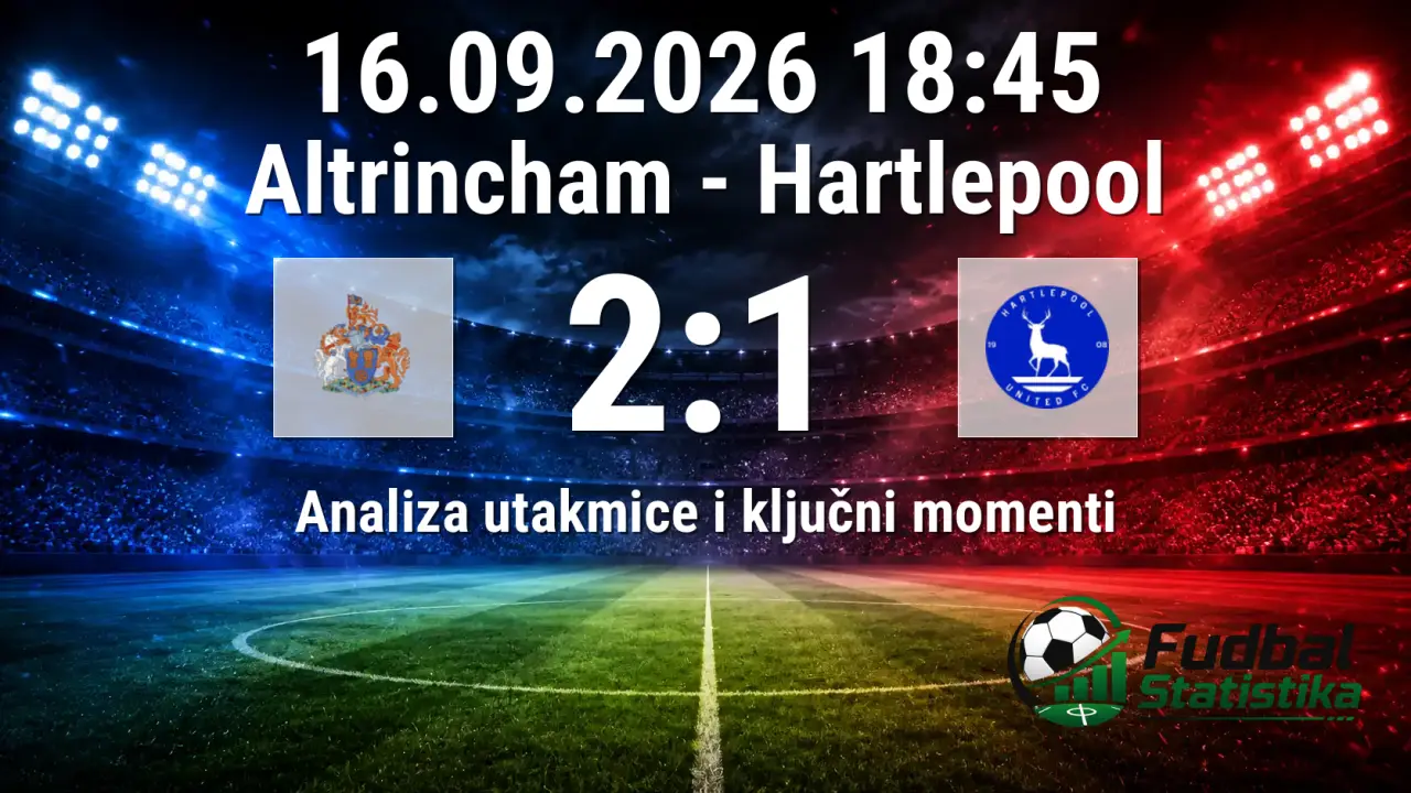 Altrincham vs Hartlepool 2:1 - National League analiza