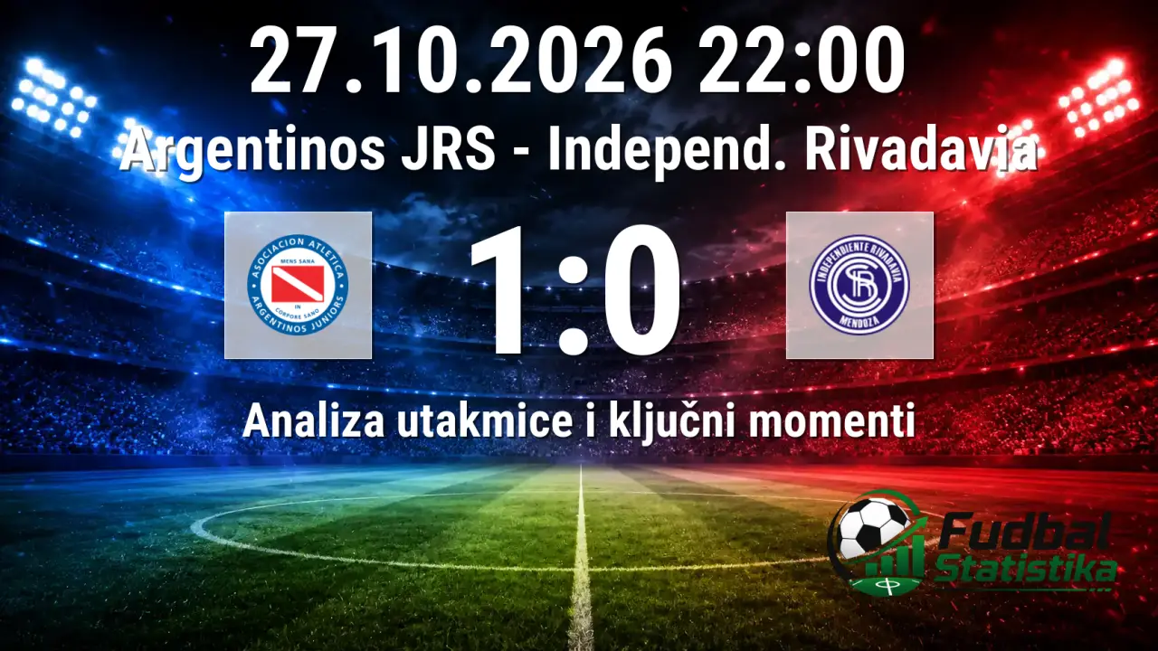 Argentinos JRS vs Independ. Rivadavia 1:0