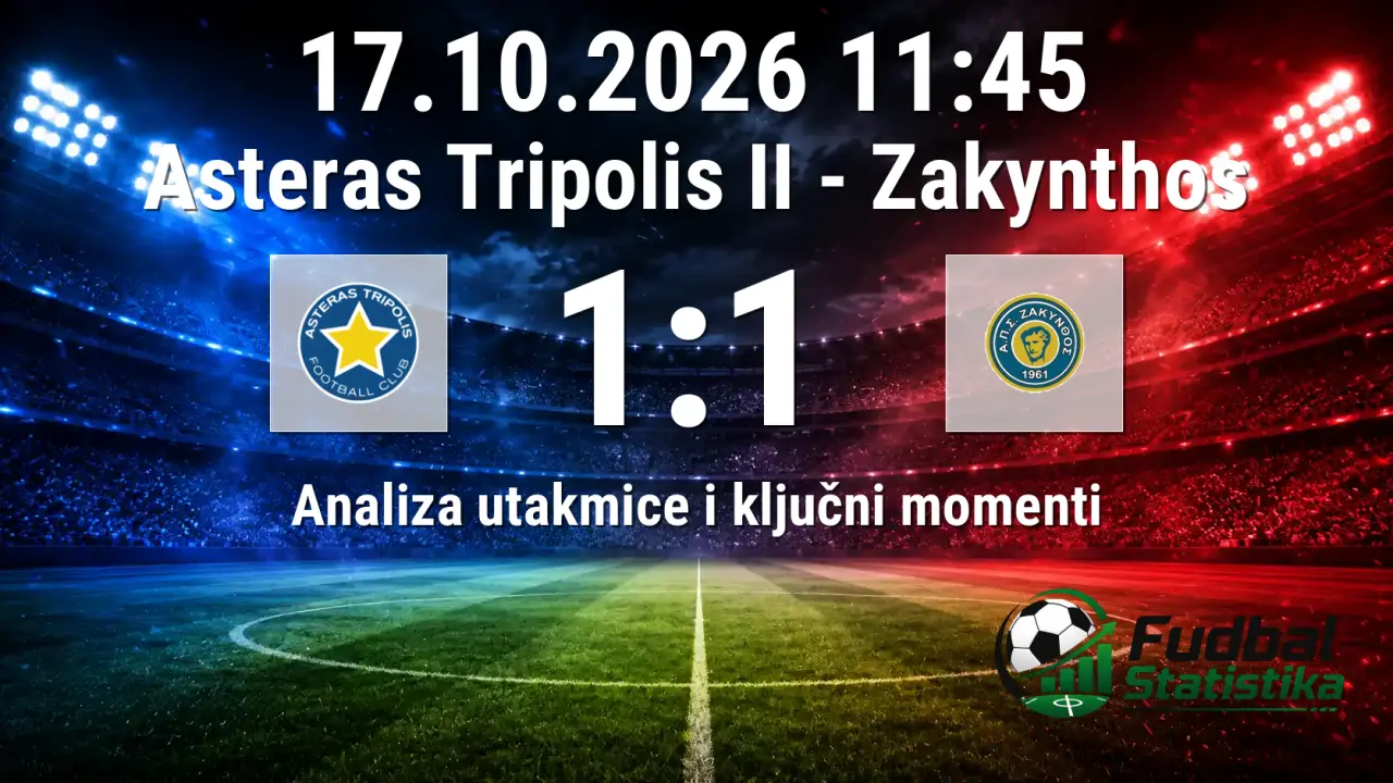 Asteras Tripolis II - Zakynthos 1:1, Super League 2