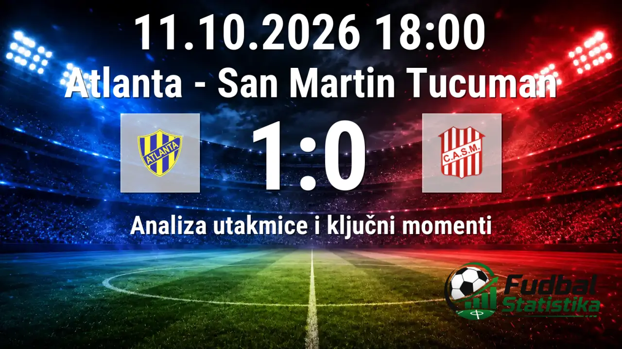 Atlanta - San Martin Tucuman 1:0, Primera Nacional 33. kolo