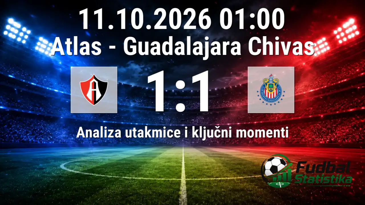 Atlas - Guadalajara Chivas 1:1, Liga MX Apertura 11