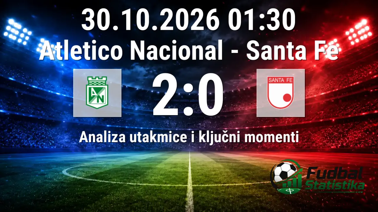 Atletico Nacional - Santa Fe 2:0, Primera A Kolumbija