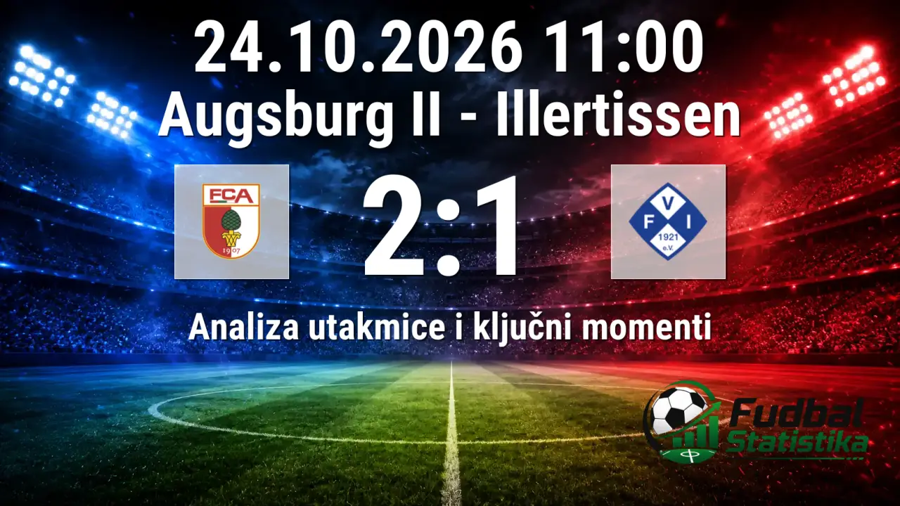Augsburg II vs Illertissen 2:1 - Regionalliga Bayern analiza