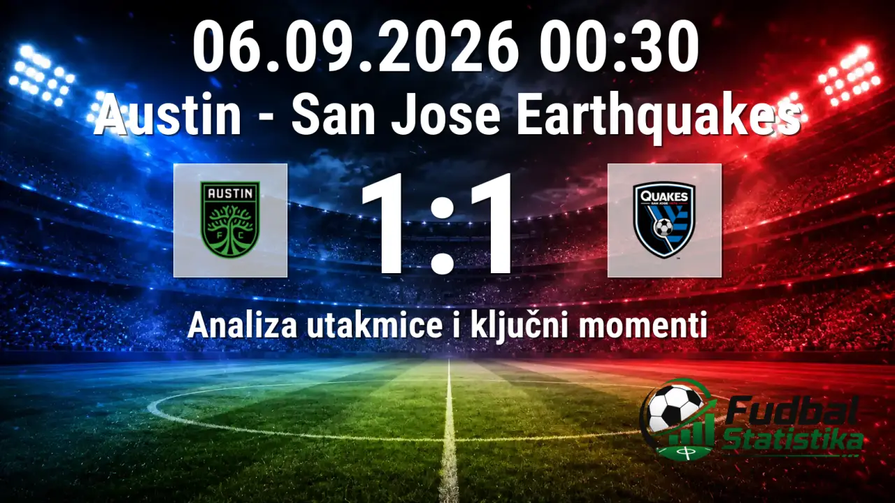 Austin vs San Jose Earthquakes 1:1 - MLS analiza