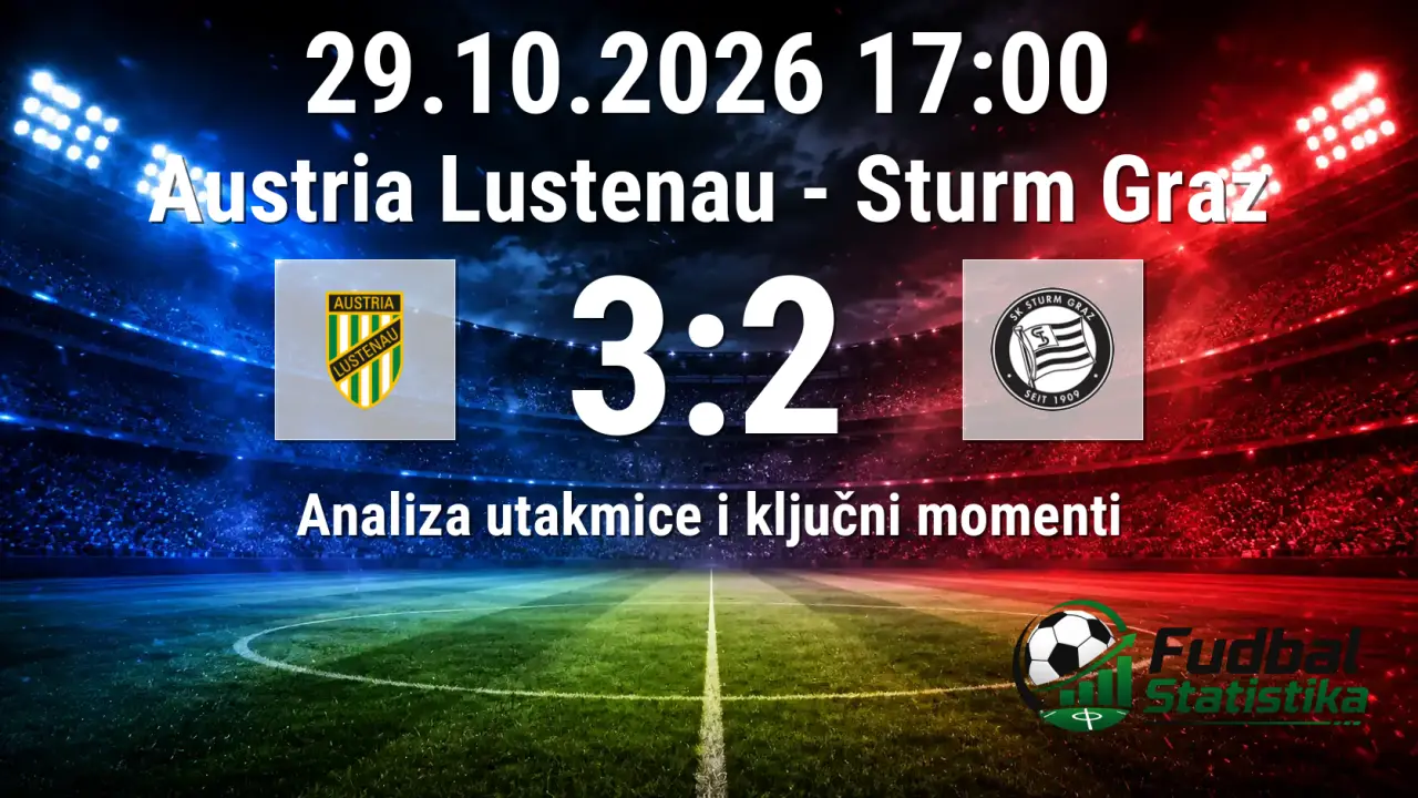 Austria Lustenau - Sturm Graz 3:2 u Kupu Austrije