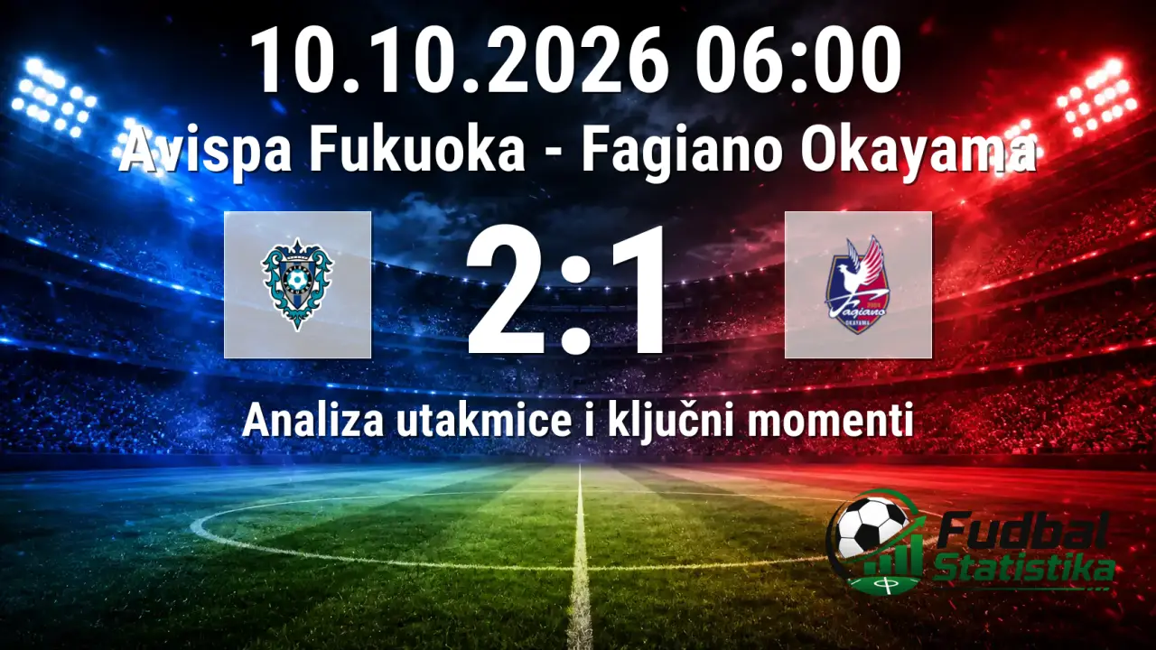 Avispa Fukuoka - Fagiano Okayama 2:1 analiza