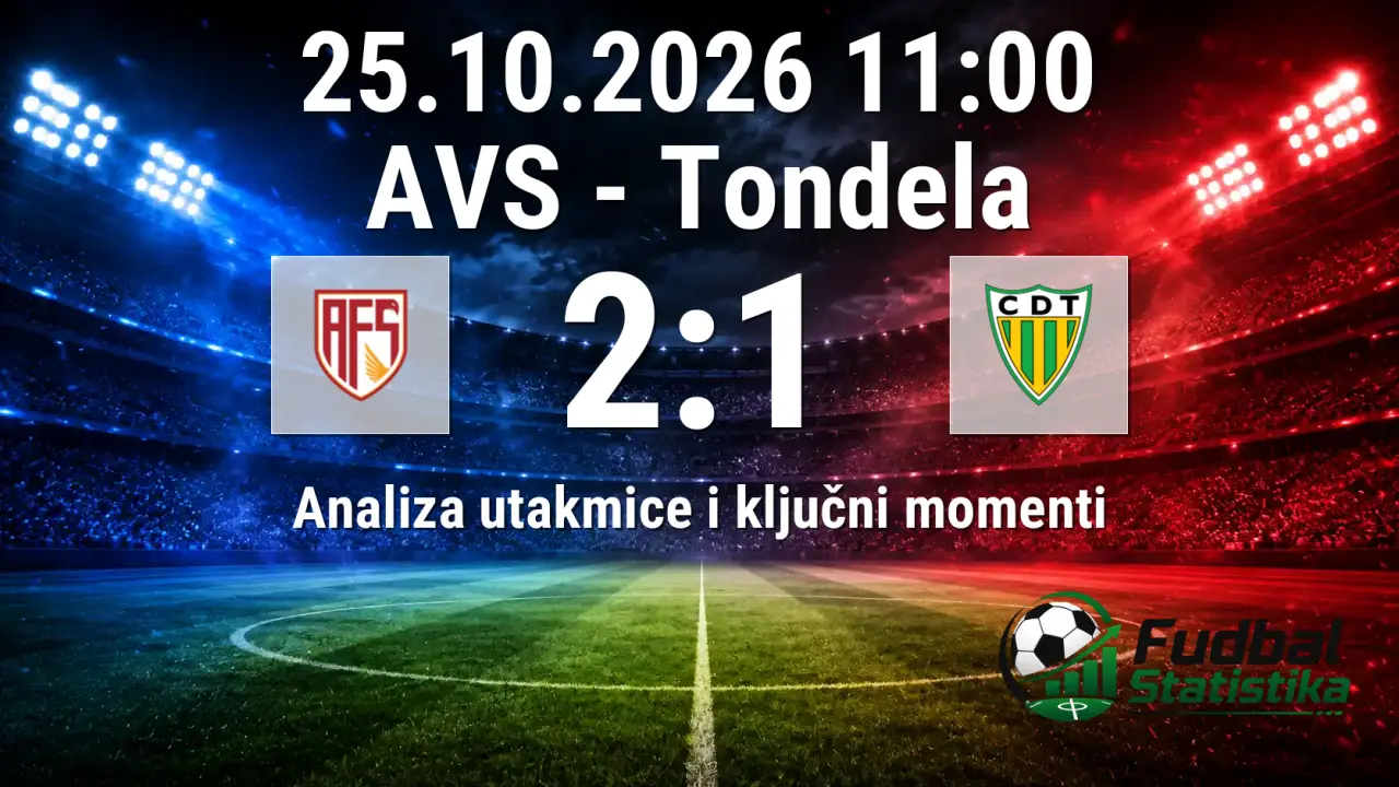 AVS vs Tondela 2:1 - Segunda Liga analiza
