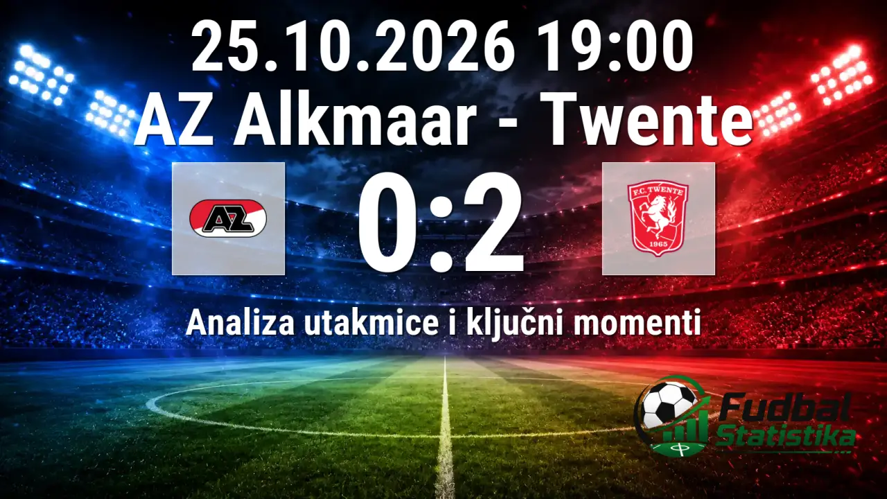 AZ Alkmaar - Twente 0:2, Eredivisie 10. kolo