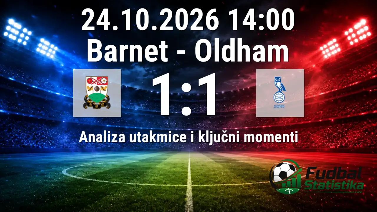 Barnet i Oldham remizirali u League Two na The Hive Stadiumu