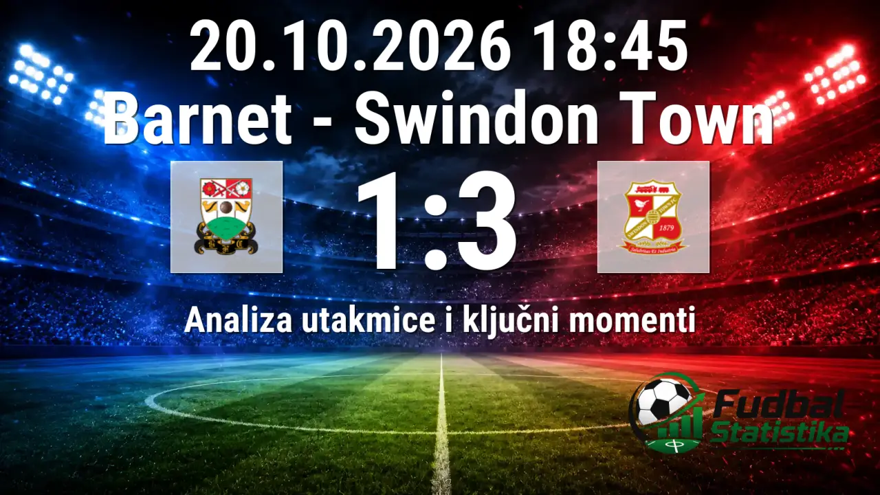Barnet - Swindon Town 1:3, League Two 12. kolo