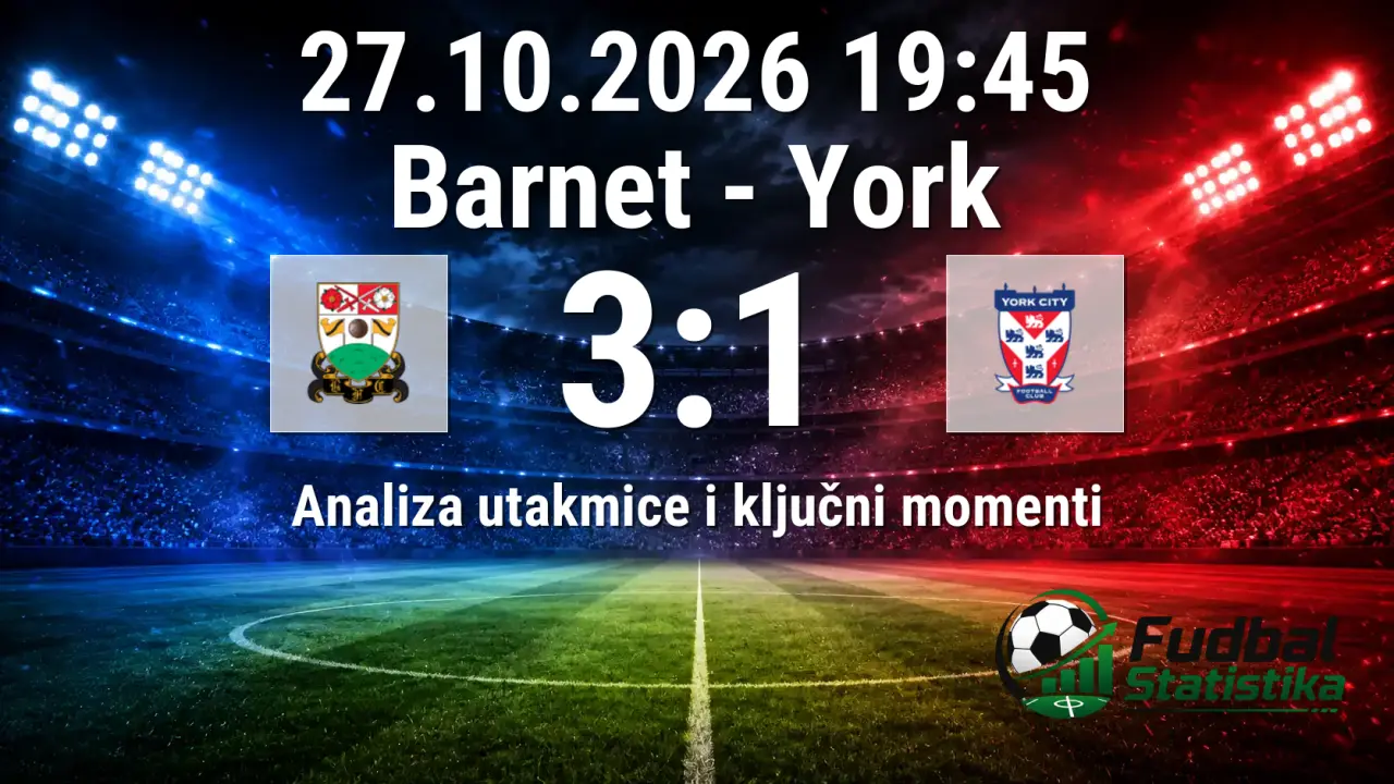 Barnet - York 3:1, League Two 9. kolo