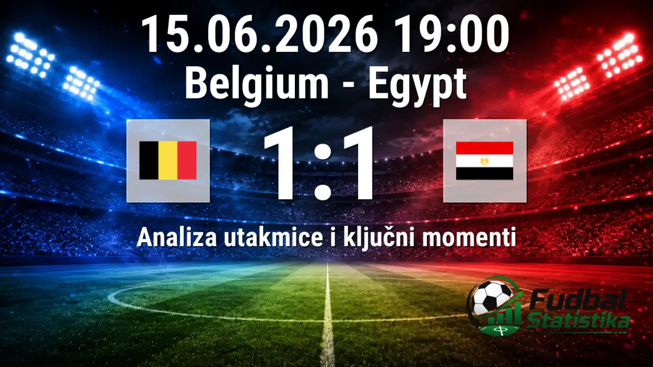 Belgija - Egipat 1:1, Svetsko prvenstvo 2026