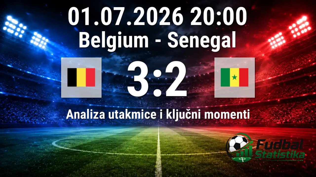 Belgija - Senegal 3:2 AET, Svetsko prvenstvo 2026