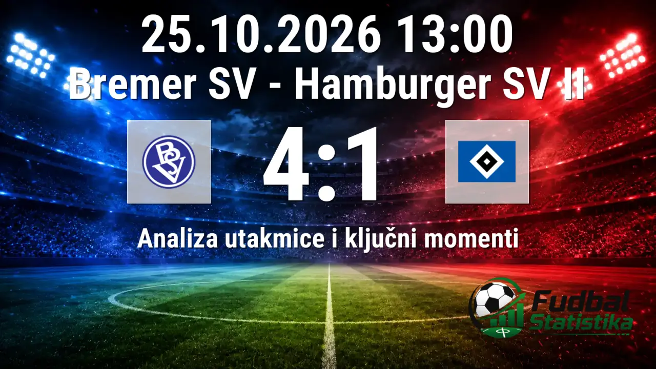 Bremer SV - Hamburger SV II 4:1 analiza