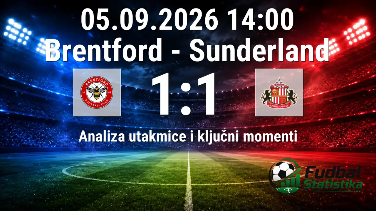 Brentford - Sunderland 1:1, Premier League 3. kolo