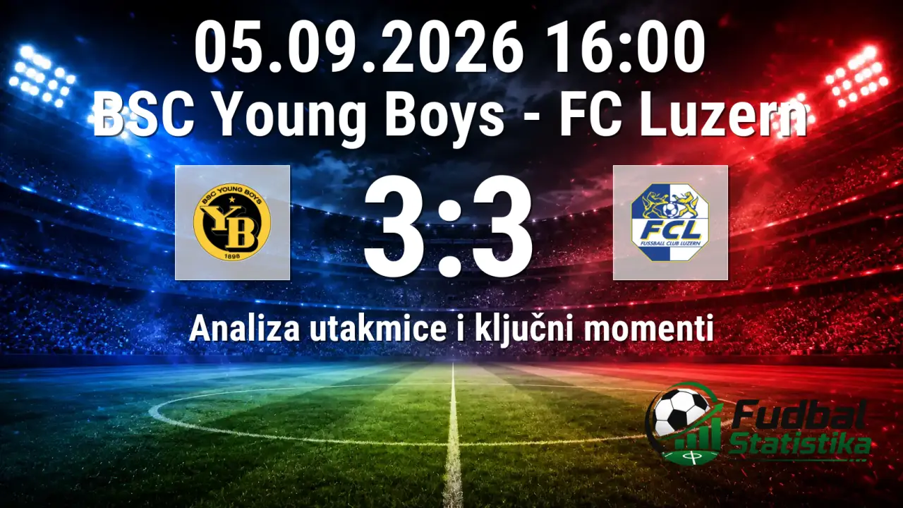 BSC Young Boys i FC Luzern odigrali uzbudljivih 3:3 u Super League