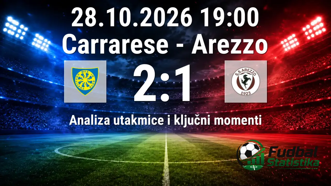 Carrarese savladao Arezzo u Seriji B