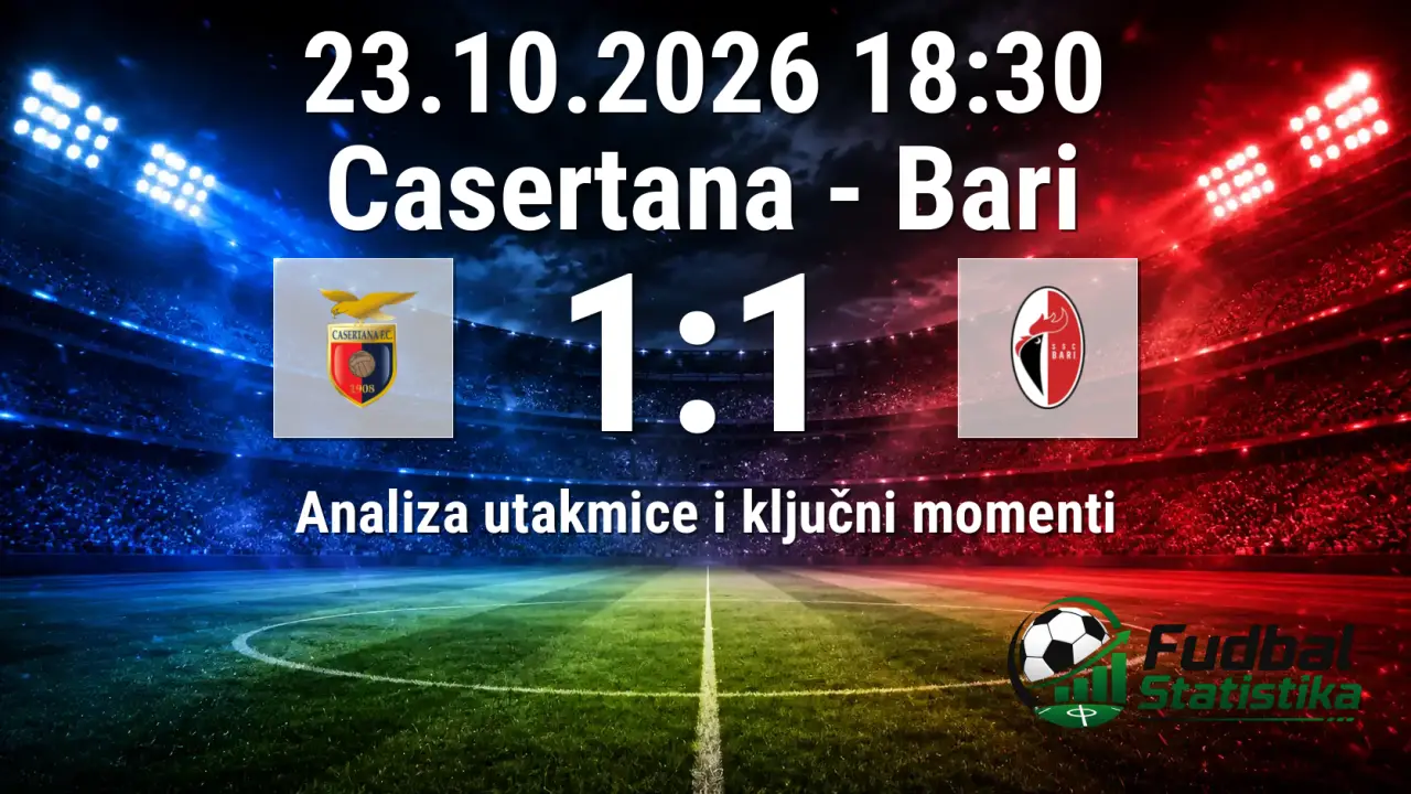 Casertana - Bari 1:1, Serie C Girone C, analiza utakmice