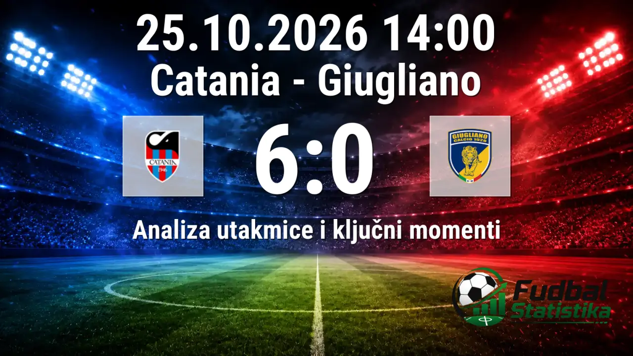Catania - Giugliano 6:0, Serija C Girone C