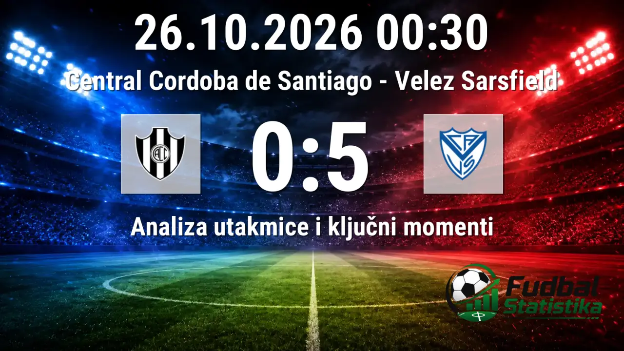 Velez Sarsfield slavio u velikoj pobedi nad Central Cordobom
