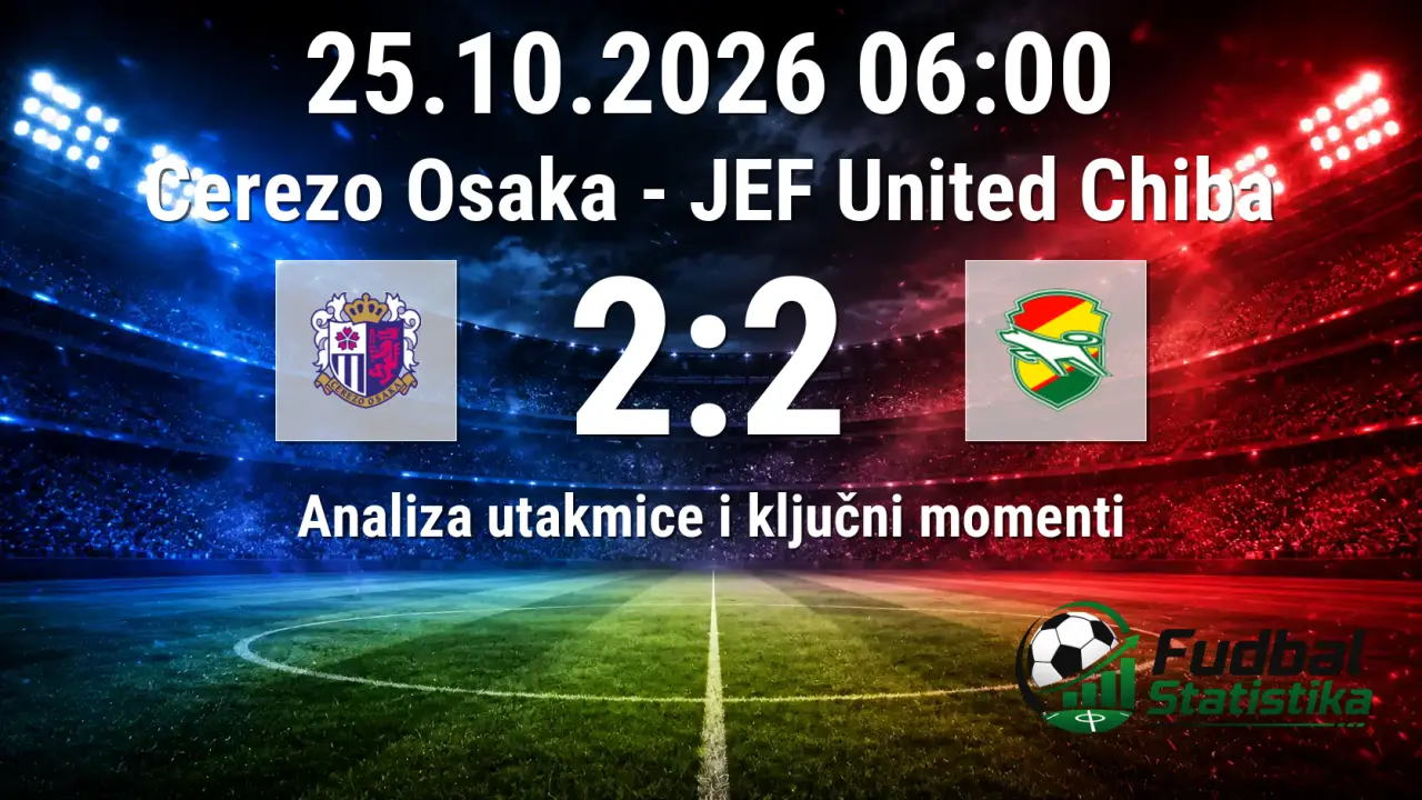 Cerezo Osaka - JEF United Chiba 2:2 analiza