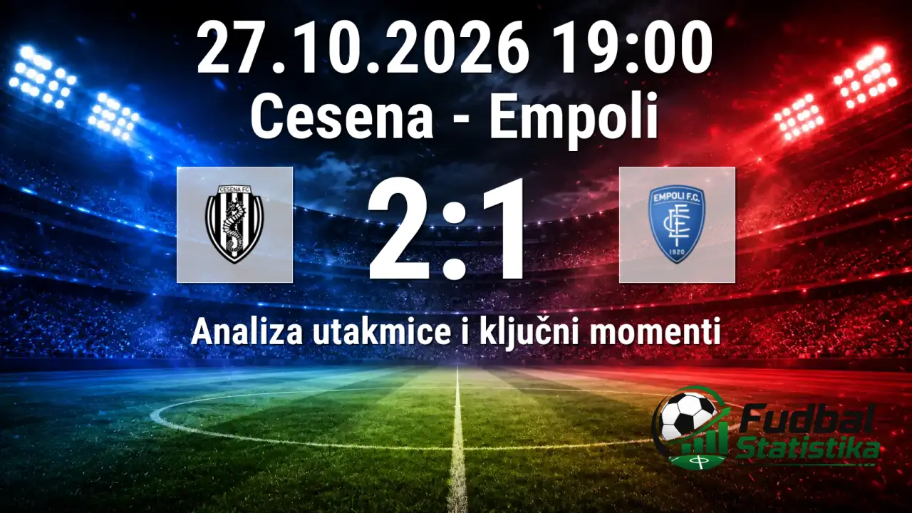Cesena - Empoli 2:1, Serija B 2026