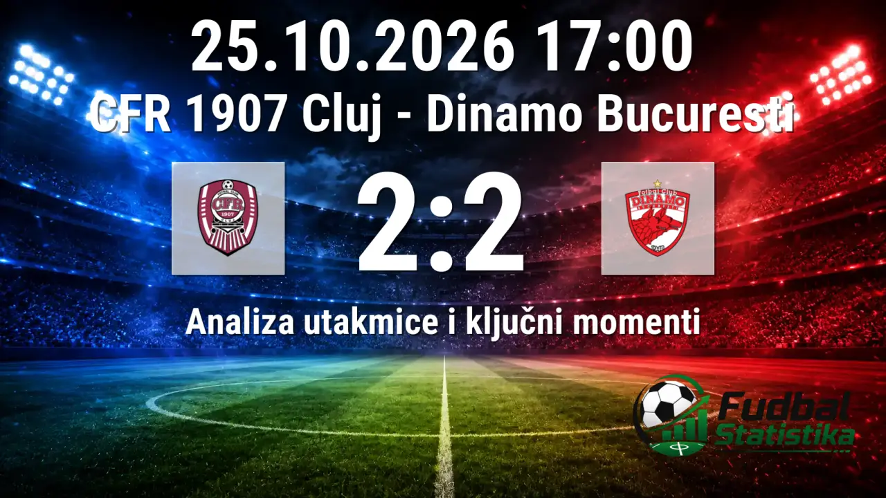 CFR 1907 Cluj vs Dinamo Bucuresti 2:2 analiza