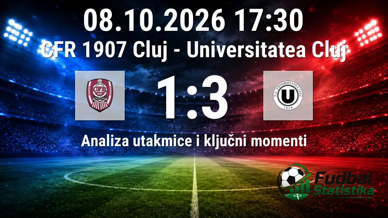 CFR 1907 Cluj vs Universitatea Cluj 1:3 analiza