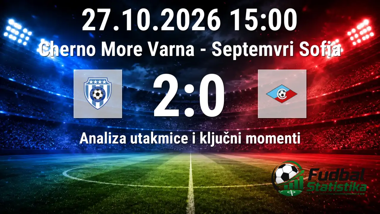 Cherno More Varna - Septemvri Sofia 2:0, Bugarska Prva liga 2026