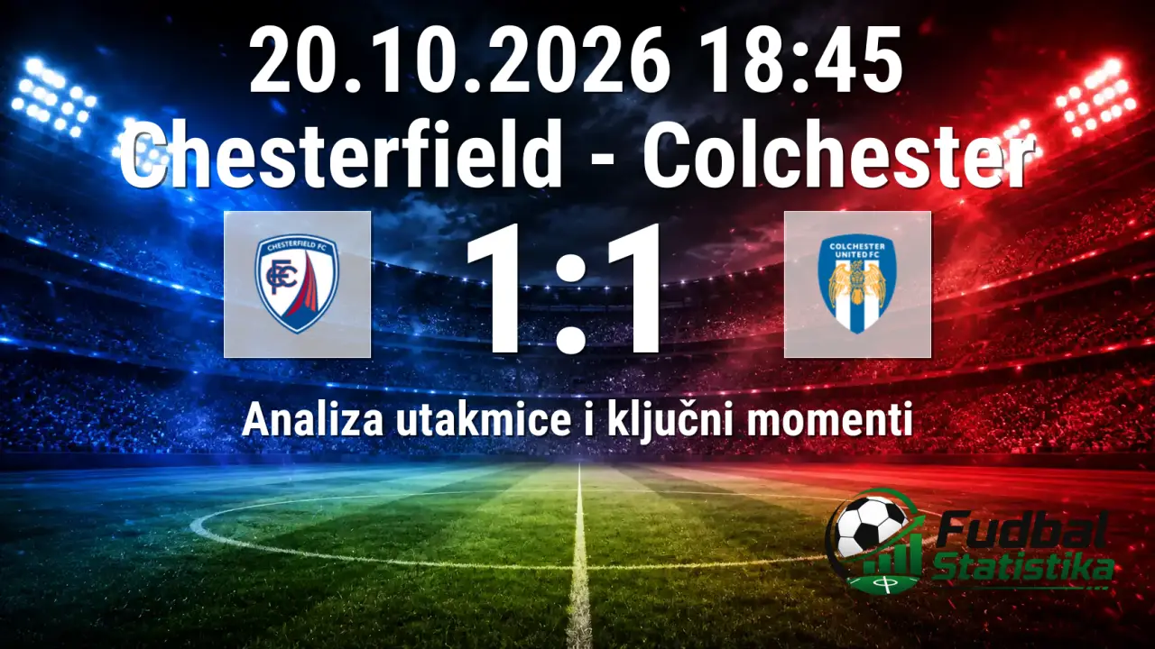 Chesterfield - Colchester 1:1, League Two analiza