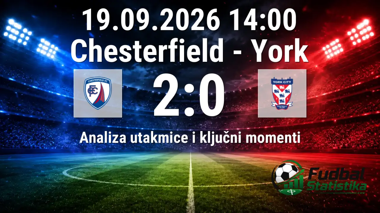 Chesterfield - York 2:0, League Two, 7. kolo