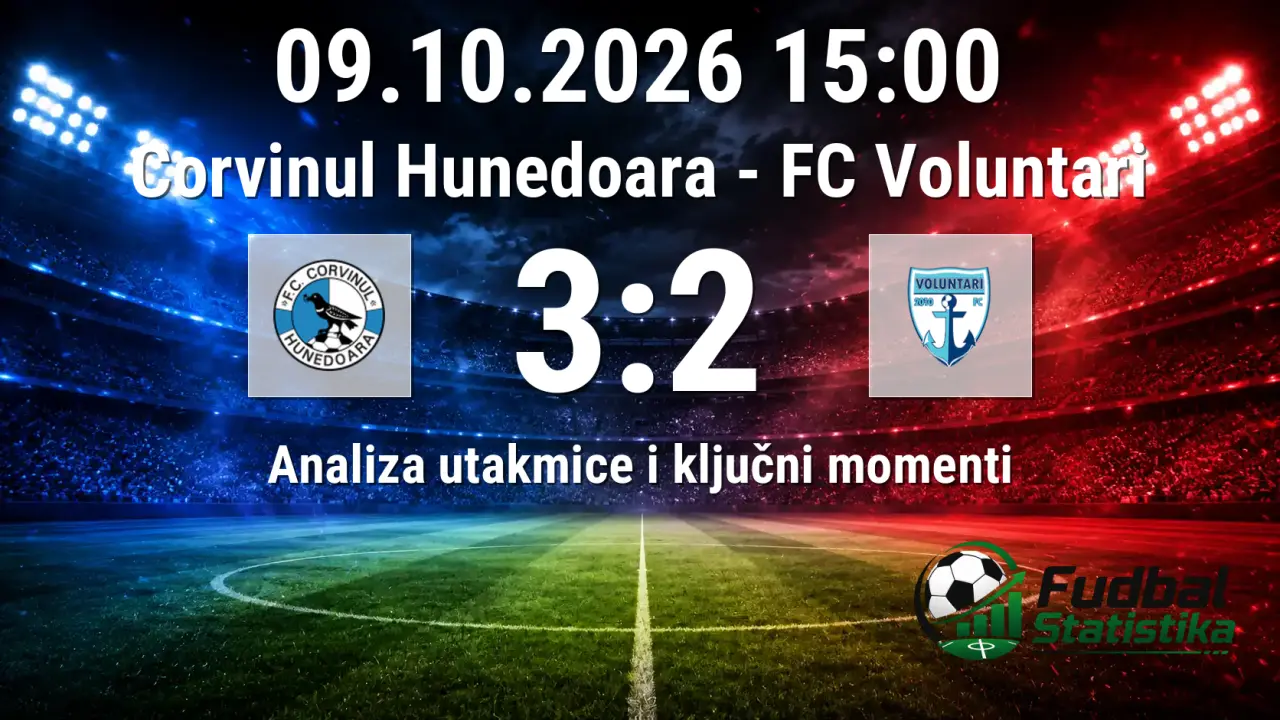 Corvinul Hunedoara - FC Voluntari 3:2 analiza