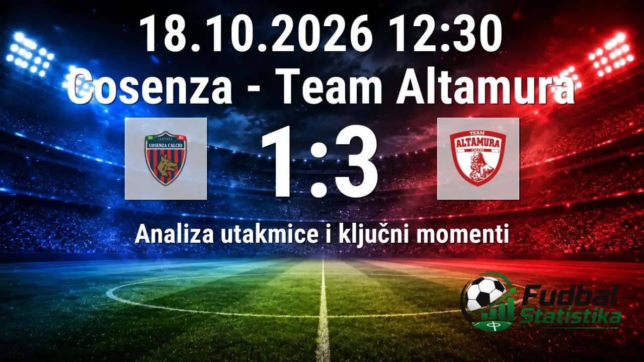 Cosenza vs Team Altamura 1:3 - Serie C analiza