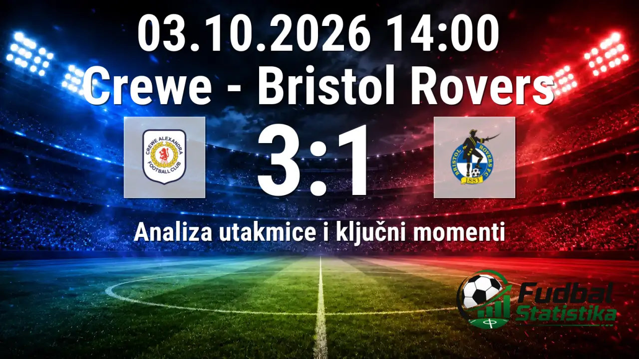 Crewe - Bristol Rovers 3:1, Liga Two analiza