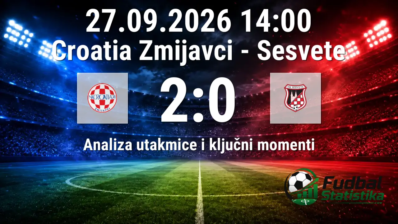 Croatia Zmijavci - Sesvete 2:0 analiza